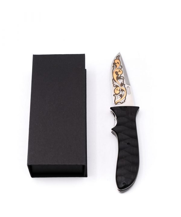Maserin 384 KT Gold 24Kt- custom-knives