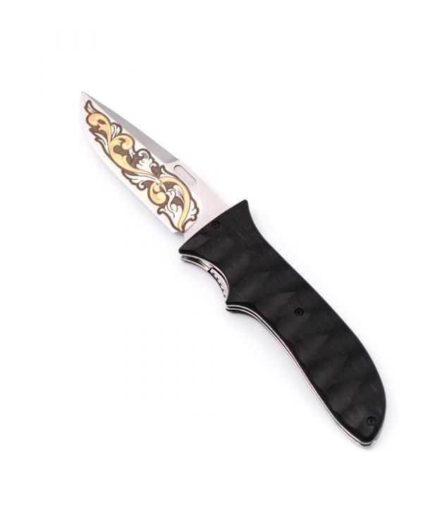 Maserin 384 KT Gold 24Kt- custom-knives