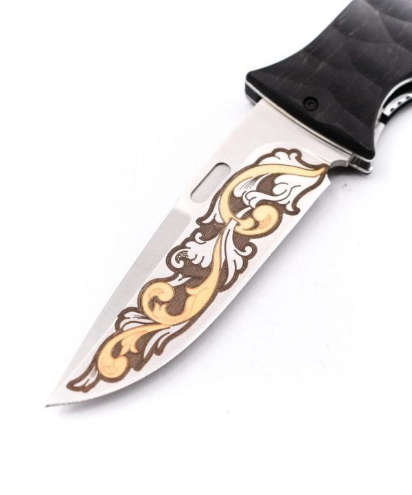 Maserin 384 KT Gold 24Kt- custom-knives