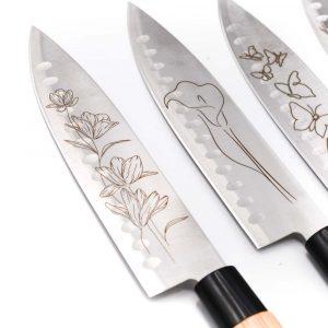 CS Trinciante Flower Collection 5pz- coltellipersonalizzati.com