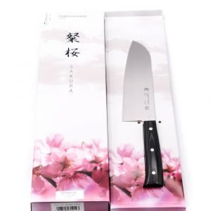 Tamahagane Sakura Santoku 17,5cm- coltellipersonalizzati.com