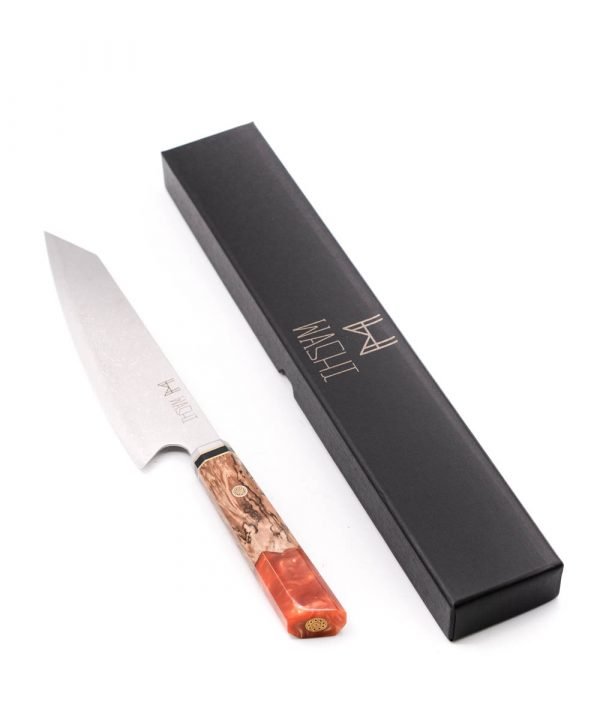 Washi Kengata 20cm Yuki Orange- engraveyourknives