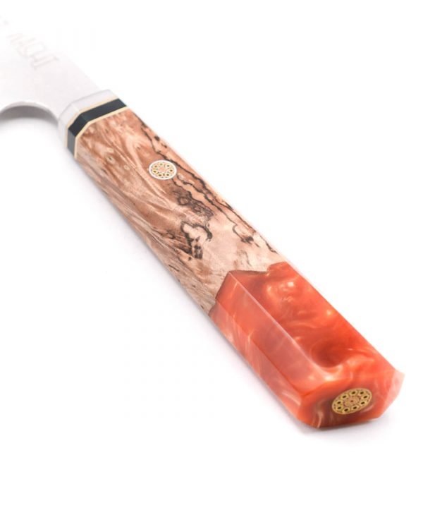 Washi Kengata 20cm Yuki Orange- engraveyourknives