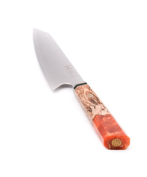 Washi Kengata 20cm Yuki Orange- engraveyourknives
