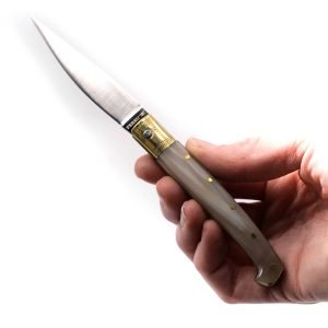 Ferru Pattada Testina Ottone 17,5cm - coltellipersonalizzati.com