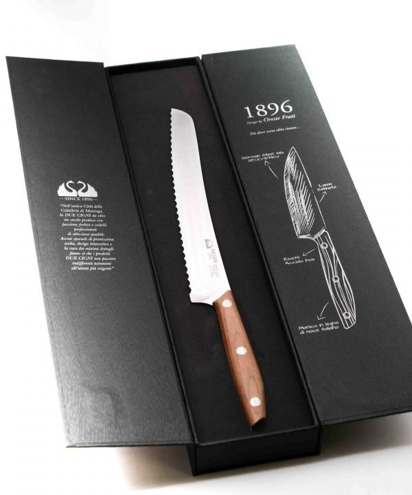 Due Cigni Pane 22cm Noce- coltellipersonalizzati.com