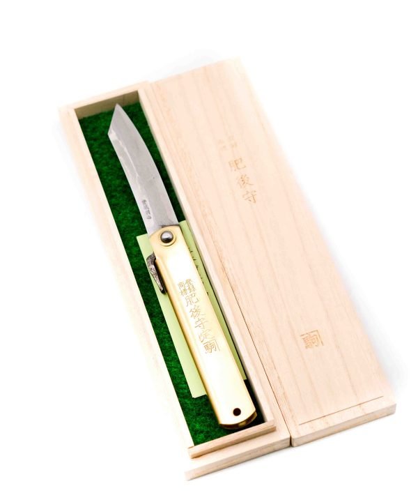 Higonokami Ottone 21cm Damasco - coltellipersonalizzati.com