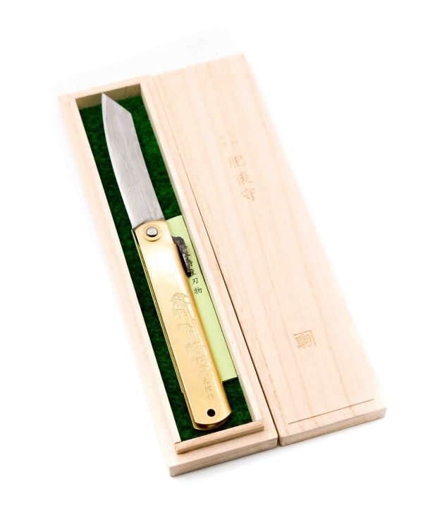 Higonokami Ottone 21cm Damasco - coltellipersonalizzati.com