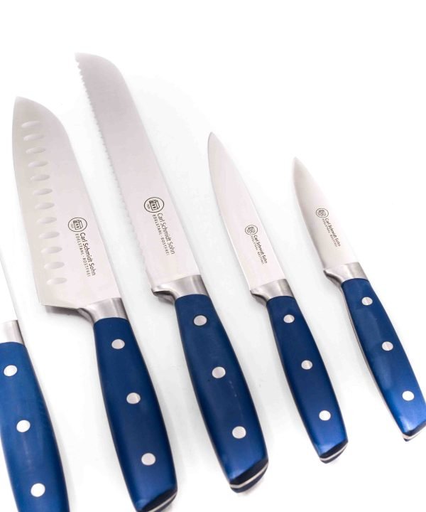 CS Ceppo 6pz Forgiati Blu - coltellipersonalizzati.com