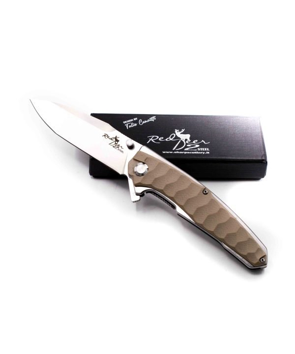 Red Deer Grip 24cm Beige- coltellipersonalizzati.com