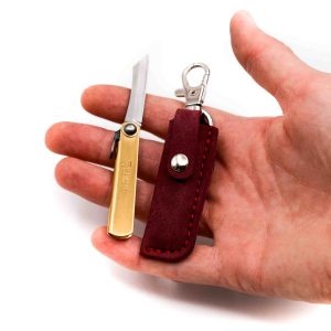 Higonokami Ottone 9cm Fodero Rosso - coltellipersonalizzati.com