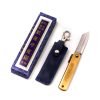Higonokami Ottone 13cm Fodero Blu- coltellipersonalizzati.com