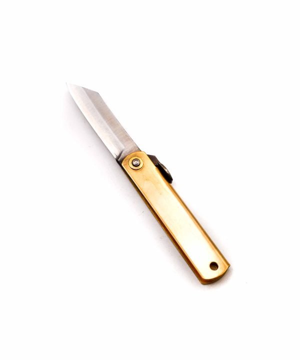 Higonokami Ottone 13cm Fodero Blu- coltellipersonalizzati.com