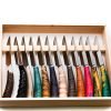 A.S. Set 12pz Bistecca Legni vari e Corno-coltellipersonalizzati.com