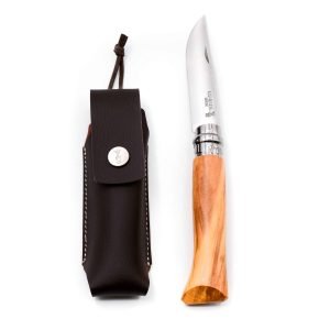 Opinel N°8 Ulivo con Fodero-coltellipersonalizzati.com