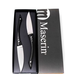 Maserin Set bistecca 2 pezzi Nero-coltellipersonalizzati.com