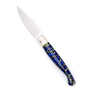 Monni Pattada Resina Blu-Gialla 21cm-coltellipersonalizzati.com