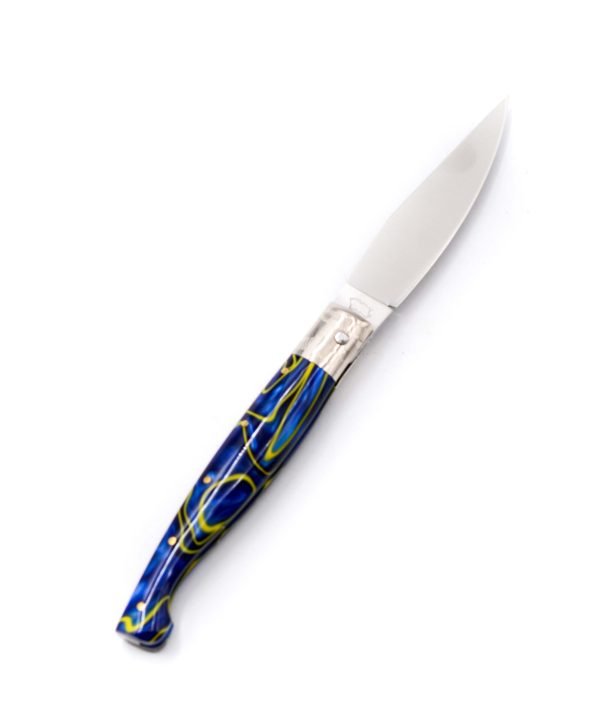 Monni Pattada Resina Blu-Gialla 21cm-coltellipersonalizzati.com