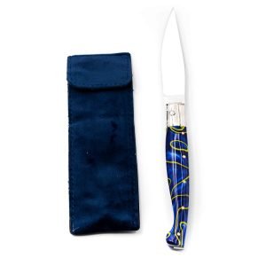Monni Pattada Resina Blu-Gialla 21cm-coltellipersonalizzati.com