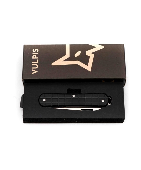Fox Vulpis con Clip Alluminio Nero-coltellipersonalizzati.com