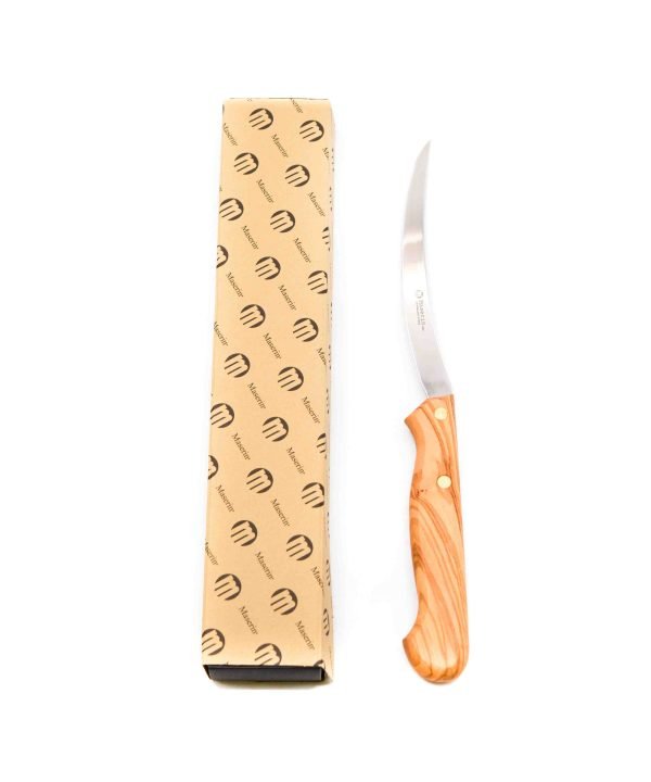 Maserin Olive Wood Tomato Knife- engraveyourknives.com