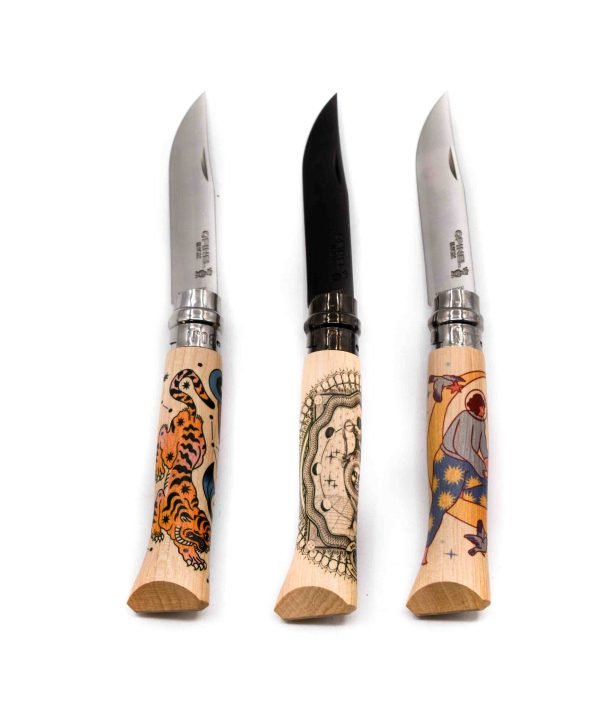 Opinel No. 8 Cosmos Complete Set (3 Knives Limited Edition) - engraveyourknives.com