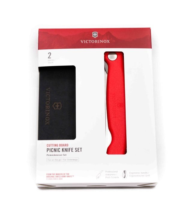 Victorinox Swiss Classic Pieghevole Rosso con Tagliere-- coltellipersonalizzati.com-