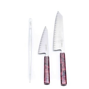 Obika Set Red 3 pezzi-coltellipersonalizzati.com